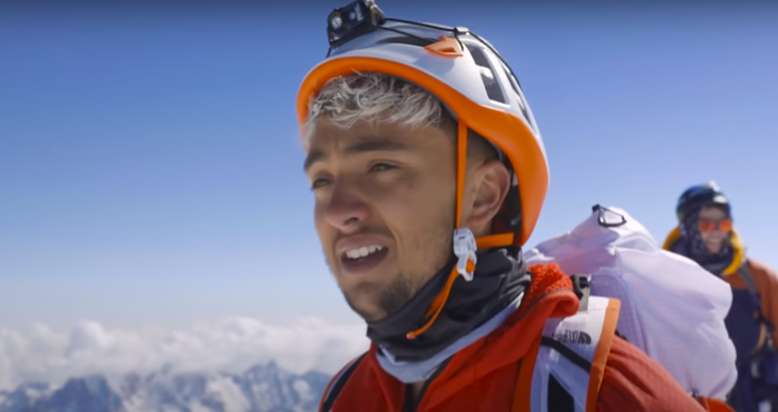 Inoxtag au sommet du Mont-Blanc