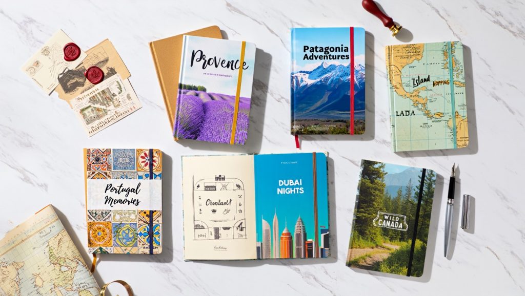 Les carnets de voyages peuvent aussi servir de souvenirs.