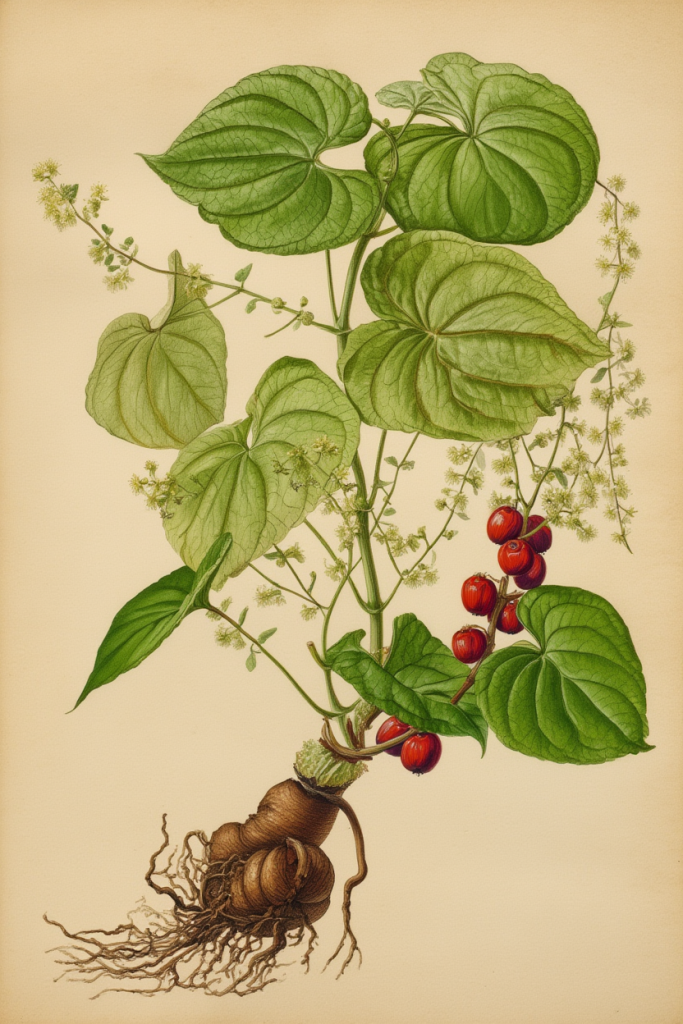 Le tamier, respounchous, ou herbe aux femmes battues.